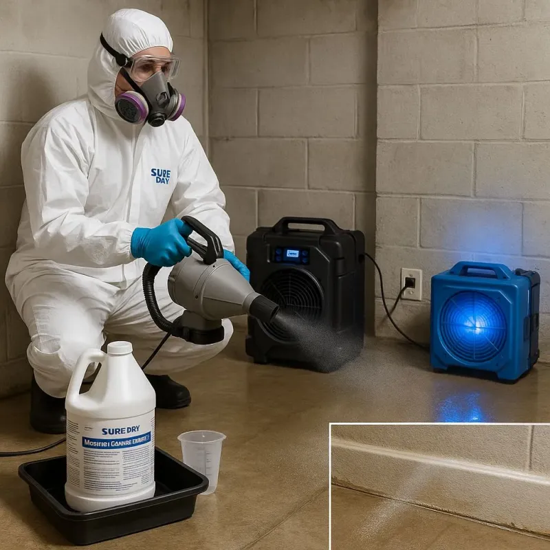Sanitization and Odor Removal process in Moodus, CT