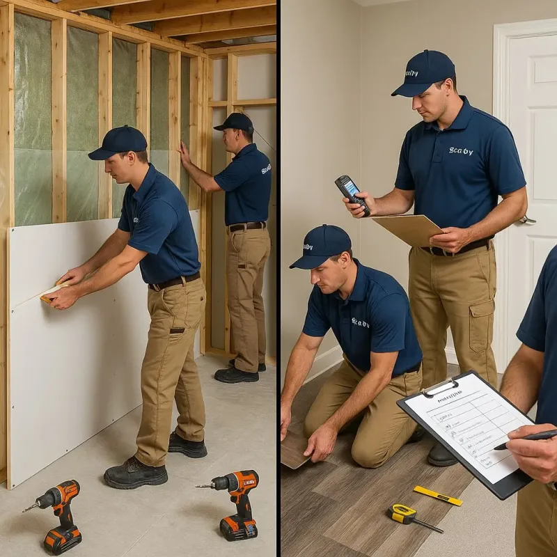 Repairs and Reconstruction process in Moodus, CT
